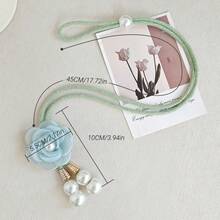 1pc Home Decor Flower Pearl Curtain Tieback, Creative Multi-Functional Curtain Tie, Sheer Curtain Storage Clip, Decorative Accessory Tie - Multicolor - View 2
