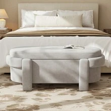 Storage Benches - Gray + Fleece - View 5