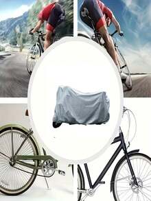 1 pièce Housse universelle pour moto/vélo, veste de protection imperméable et résistante aux UV, housse de véhicule multifonction pour l'extérieur, matériau épais résistant à l'usure, design de sangle coupe-vent, housse de protection pour véhicule toutes saisons, vendu par Outdoor Tempest - multicolore - Voir 3
