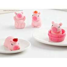 10/20/30 Stück Mini Harz Capybara Figuren, zufällige Farben, Capybara Dekoration, Pinguin, Capybara Party, kleine Tiere, Harz Capybara, Schnabeltier, Capybara, kleine Skulpturen - Pink - Übersicht 6