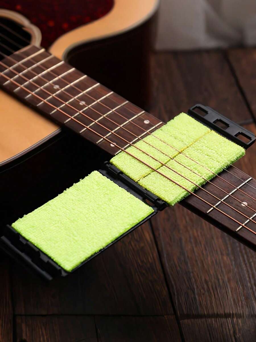 Guitar And Bass String Cleaning Tools - Suitable For Acoustic Guitar, Electric Guitar And Bass || Easy To Use Ukulele String Cleaning Brush - Anti-Rust And Maintenance Accessories - Multicolor - View 1