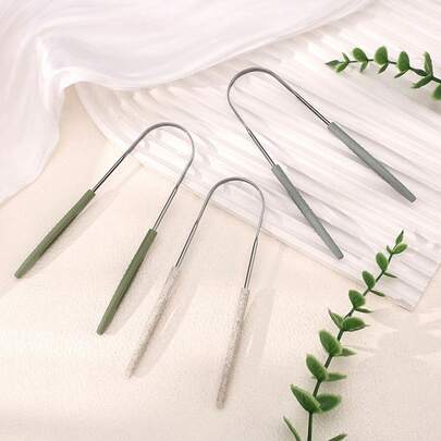 Dụng cụ cạo lưỡi bằng thép không gỉ, dụng cụ làm sạch lưỡi, dụng cụ loại bỏ mảng bám trên lưỡi giúp khử mùi hôi miệng, dụng cụ vệ sinh răng miệng dành cho người lớn.