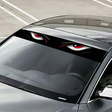 1pc Durable Universal Car Window Waterproof Sticker Decal - Black - View 4