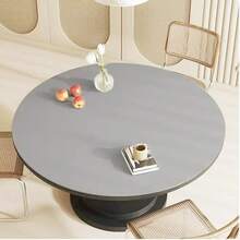 1pc Minimalist & Fashionable Round PU Leather Placemat, Suitable For Dining Table, Coffee Table, Desk, Manicure Desk, Coaster, Various Round Tabletops, Waterproof, Oil-Proof, Easy To Clean - Multicolor - View 8
