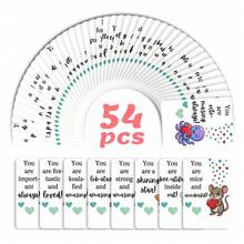 54张全新卡通励志明信片套装，畅销款，简洁鼓舞人心的文字卡片 - RXHB0021 - 查看 5
