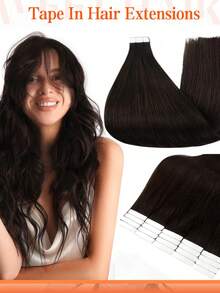Extensions de cheveux à bandes de haute qualité, résistantes à la chaleur, 2 pièces/lot, boucles Jerry ondulées, mèches bouclées courtes, extensions de cheveux Afro, 50 grammes/mèche, peuvent être permanentées, teintes et restyle à plusieurs reprises pour les femmes. 22 pouces 60g 20 pièces extensions de peau sans couture avec bandes adhésives, cheveux lisses soyeux avec extrémités épaisses. Cadeau parfait pour les femmes/filles, idéal pour une utilisation quotidienne, les fêtes et les mariages pour ajouter de la longueur et du volume. - Multicolore - Voir 13