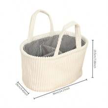 1pc Cartoon Animal Diaper Storage Basket, Newborn Diaper Storage Box, Suitable For Nursery Use - Multicolor - View 5