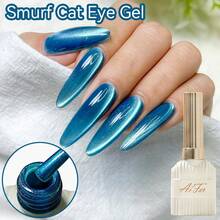 AiFer 1瓶15毫升水晶猫眼磁性凝胶指甲油,可卸UV LED凝胶,适合所有季节的美甲设计。 - 彩色 - 查看 16