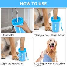 Professional Pet Paw Cleaner, Suitable For Portable Dog & Cat Paw Cleaner - Multicolor - View 4