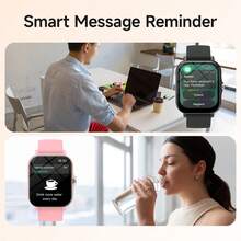 1.83" Large HD Screen Smart Watch | 260mAh Long Battery Life | Wireless Call & Music Control | Multi-Sport Modes Fitness Tracker | Christmas Gift For Men & Women - Multicolor - View 4