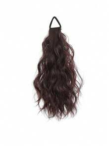 1 件装波浪卷发马尾假发，适合女性和女孩，弹性绑带设计，自然逼真，耐热柔软合成纤维材质，易于安装，无需胶水，无损无痕，适合日常佩戴，可用于办公室、旅行、约会、婚礼、新娘、伴娘、派对、节日、夏季旅行和度假等场合。 - 彩色 - 查看 14