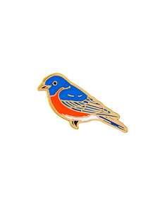 1/5pcs Cartoon Colorful Bird Brooch Set, Cute Eagle, Magpie, Small Bird Enamel Badge Pin, Unique Accessory For Bag, Gift, Holiday - Multicolor - View 12
