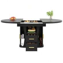 Dining Tables - Black + MDF - View 10