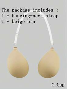 1 件女士粘性无肩带露背聚拢硅胶胸垫，多功能隐形胸罩乳头罩，带可拆卸吊带，适合露背连衣裙、婚纱、泳装和角色扮演 - 彩色 - 查看 81