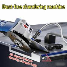 45 Degree Chamfering Machine For Angle Grinder, Universal Tile Stone Marble Chamfer Cutter Guide, Water Dust Suppression Cutting Bracket, 100-Type Grinder Compatible - Blue - View 7