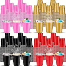 10/20个塑料小酒杯，2盎司迷你派对杯，粉色纸杯，渐变粉色派对杯，咖啡杯，咖啡茶饮杯，冷热饮杯，节日，野餐，派对，婚礼，家庭厨房，办公室，可重复使用的母亲节派对用品 - 彩色 - 查看 9