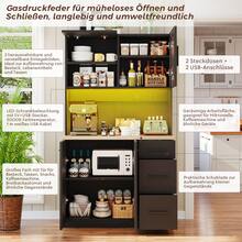 Devoko Storage Cabinets - Black - View 7