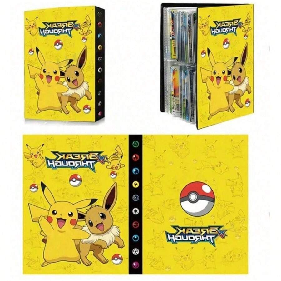 pokemon Album đựng thẻ 4 ngăn có khay đựng thẻ phân loại, chủ đề Charmeleon, thuộc bộ sưu tập, chứa được 240 thẻ, quà tặng ngày Valentine. - Nhiều màu - Xem 1