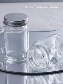 迷你玻璃笔清洗杯（带盖）——便携式美甲刷清洁容器，适用于美甲工具、亚克力刷冲洗，是美甲沙龙和家庭使用的必备美甲护理配件。 - 無色 - 查看 2
