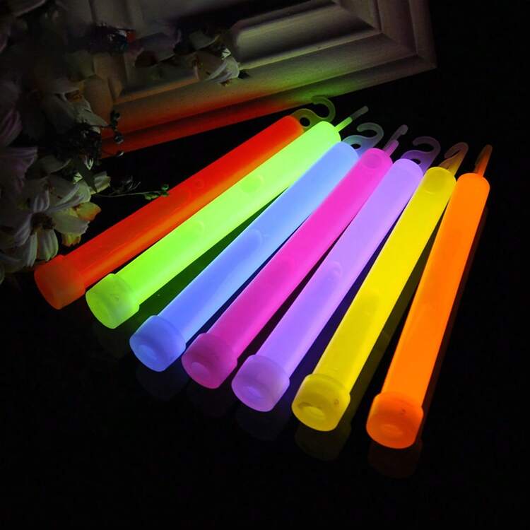 8pcs Glow Sticks With Hooks For Outdoor Camping Emergency Rescue Lighting - Multicolor - View 7