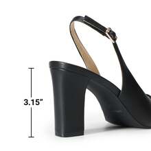 Escarpins pour femmes - Noir-PU - Voir 11