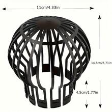 4pcs Drain Clogging Protection Device - Protective Net For Roof And Outdoor Drains, Comes With Filter Cover To Intercept Debris And Dirt, Made Of Durable Plastic, Designed To Prevent Leaves From Clogging Drain Outlets - A - View 4