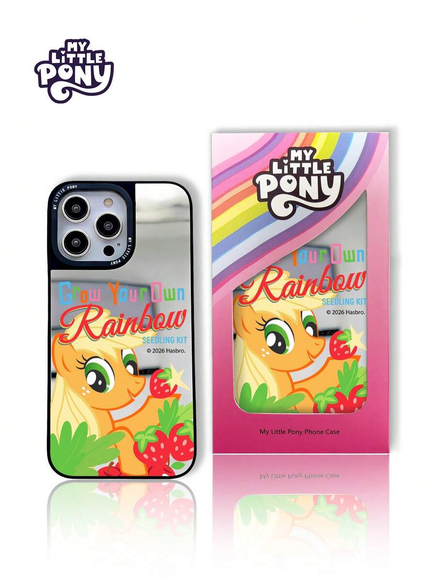 Hasbro MY LITTLE PONY 官方正品镜面手机壳，卡通少女风手机壳，节日礼物手机壳，盒装，适用于苹果 iPhone 17、17 Air、17 Pro、17 Pro Max、11、12、13、14、15、16 Pro、16 Pro Max、14 Plus、15 Plus、16 Plus、15 Pro Max、16 Pro、16 Pro Max - 黑色 - 查看 1