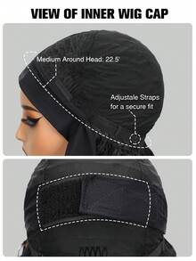 Băng đô tóc giả ngắn xoăn 5 inch, tóc giả tổng hợp dành cho nữ, không cần keo, độ dày 150%, màu đen tự nhiên. - Nhiều màu - Xem 3