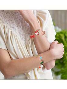 Bộ 5 chiếc vòng tay bằng thép không gỉ có khóa càng cua điều chỉnh được, thích hợp để tự làm trang sức. - Vòng đeo tay có thể điều chỉnh - Xem 9