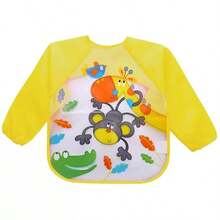 1/3/6 件装儿童美术罩衫，长袖防水绘画围裙，儿童绘画服，艺术家围裙，幼儿美术用品，儿童围裙，儿童围裙，儿童绘画围裙 - 彩色 - 查看 2