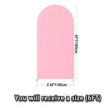 eluckya Wedding Arch Backdrop Set,  Arch Covers Backdrop, Suitable For Birthday Decorations, Party Supplies, Gender Reveal Party Supplies, Wedding Decorations, Bridal Event Decorations, Baby Shower Supplies, Wedding Supplies And Arch Backdrop Frame (Arch Frame Not Included). - 粉色 - 查看 10