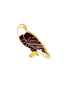 1/5pcs Cartoon Colorful Bird Brooch Set, Cute Eagle, Magpie, Small Bird Enamel Badge Pin, Unique Accessory For Bag, Gift, Holiday - Multicolor - View 10