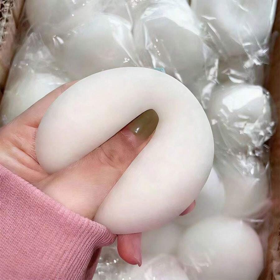 雪球减压玩具，面粉球挤压玩具，慢回弹减压球，办公室/书房减压玩具，小礼物 - 彩色 - 查看 1