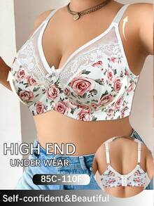 Plus Size Bras & Bralettes - White - View 2
