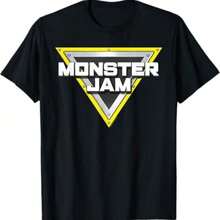 220g Heavy 100_ Cotton 1pcs Monster Jam Graphic Tee T Shirt Monster Truck Racing Fans Gift Digital Print Tee Cool Summer Casual Round Neck Short Sleeve T Shirt - màu đen - Xem 6