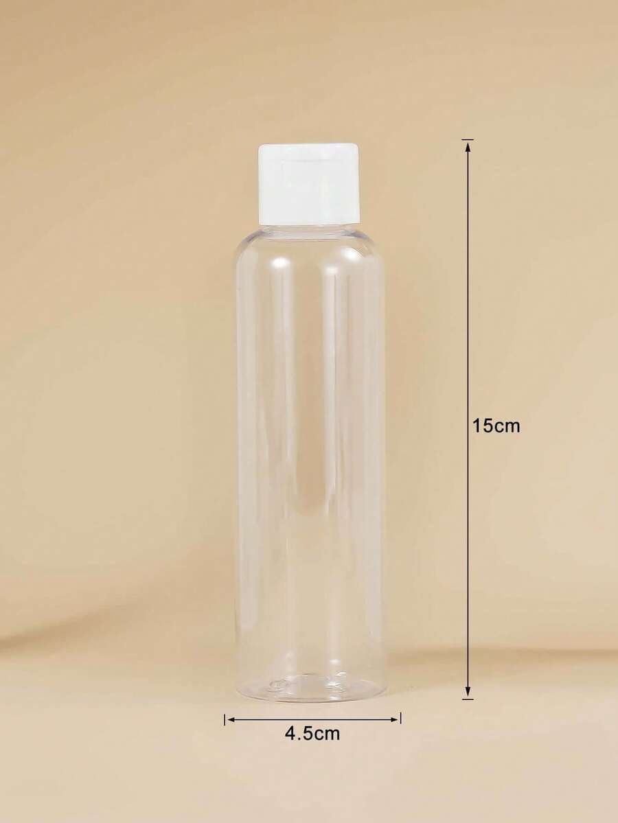 1 Piece 150ml Clear PET Flip Top Squeeze Bottle, Refillable Liquid Dispenser For Cosmetic Lotion, Body Wash, Hand Soap, Leak-Proof Travel Toiletry Container, Empty Cosmetic Bottles - View 1