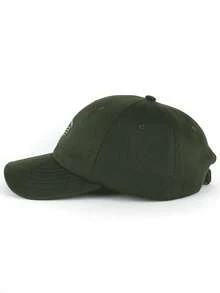 Unisex Men's And Women's Embroidered Adjustable Minimalist Dadhat Baseball Cap - Army Green - View 5