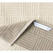 TOWN and COUNTRY BASICS - Juego de 4 Toallas de Cocina de Rizo Antimicrobiano absorbentes 100% algodón Lavable a máquina Beige 16 x 28 Pulgadas - Gris - Ver 4