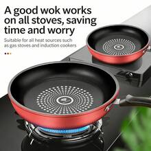 24cm / 9.5in Cast Iron Nonstick Frying Pan With Lid, Induction & Gas Stove Compatible, Multi-Use Skillet For Eggs, Steak, Pancakes & Breakfast Cooking - View 5