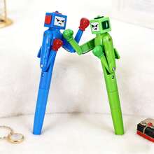 1/2 piezas Bolígrafo Robot de Boxeo - Bolígrafo Divertido, Adecuado como Regalo de Broma para Amigos, Favor de Fiesta de Cumpleaños, Útiles Escolares y de Oficina, o Regalo para Estudiantes, con Brazo de Boxeo y Efecto de Sonido de Botón Nítido - Robot de boxeo - Ver 3