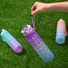 1pc 750ml Large Capacity PC Water Bottle, Sports & Fitness Portable Straw Cup, Suitable For Home, Outdoor, Travel - Multicolor - View 5