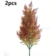 Bộ 6 cây bách nhân tạo trang trí Giáng sinh nhỏ, cây cảnh trong nhà, hoa giả, cây nhỏ không kèm chậu. - màu xanh lá - Xem 17