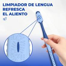 CEELIKE Soft Bristle Cross Toothbrush, Comfortable and Stylish New Set 1 Set = 2 Brushes - Azul Marino - Ver 4