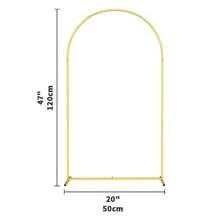 Metal Arch Backdrop,, Gold Arch Wedding Arch Frame (7.2ft, 6.6ft, 6ft, 5ft, 4ft), Balloon Arch Stand, Suitable For Birthday Party Supplies, Weddings, Graduation Decorations, Indoor/Outdoor Baby Party Supplies, Balloon Arch Decorations, Home Décor, New Year's Gifts, Revelación De Género . - 拱門架(金色) - 查看 8