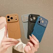 1个哑光质感大窗口磁吸式手机壳 - 兼容苹果 17 Pro Max/17 Pro/17 Air/17/16 Pro Max/16 Pro/16/16 Plus/15/15 Pro Max/15 Pro/13/14 Pro Max/13 Pro/13 Pro Max/14 Pro/14 Pro Max - 黑色 - 查看 2