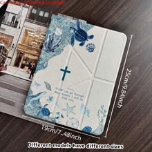 1 Ốp bảo vệ máy tính bảng in hình Christian Ocean, kiểu dáng folio có ngăn đựng bút, tương thích với iPad 10.9/10.2/ Air thế hệ thứ 5/Pro 11/10/9.7/Air 2/ (thế hệ thứ 7)/ (thế hệ thứ 8)/ Air 4/5/ Pro 11/ Thế hệ thứ 10 10.9 inch 2022 Smart Case/ Air 13 (M3 2025)/ Air 11 (M3 2025)/ Air 11 (M3 2025)/ 11 (A16 2025)/ Tương thích với Galaxy Tab S10+/S9/A9, Tương thích với 5/5PR/6/6PRO/7/7PRO - Nhiều màu - Xem 6