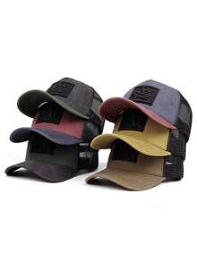 2026 New Minimalist Fashion Hip-Hop Cap With CA Embroidery, Street Style Skateboard Hat, Outdoor Sports Sun Hat, Casual Commute Decorative Baseball Cap, Unisex Creative Breathable Mesh Cap - CA Suede - View 10