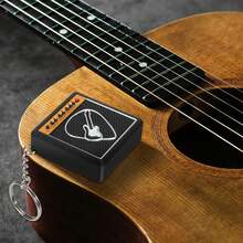 Guitar Picks Holder Box With Guitar Keychain, Amp Speaker Styled Pick Holder With 5 Celluloid Guitar Picks, Guitar Pick Storage Box Set Guitar Players And Music Enthusiasts - Hộp đựng que gảy đàn - 1 - Xem 6