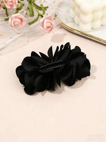 1pc Floral Banana Hair Clip, Suitable For Ponytail, Thick Hair, Hair Accessory For Women & Girls,Travel,Birthday - Multicolor - View 10