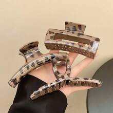 3pcs Leopard Print Hair Claws For Women, High-End Sense Hair Claw For Back-Of-Head Hair Styling, Simple Hair Clips & Hair Accessories, Women's Hair Accessories, Mother's Day Gifts - Hair Claw - View 11